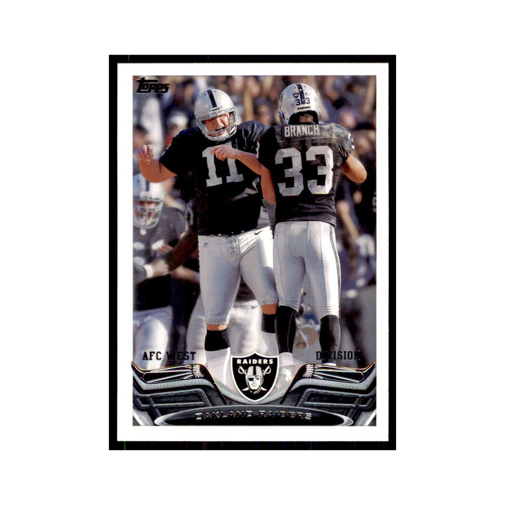 2013 Topps Oakland Raiders Football Cards #167
