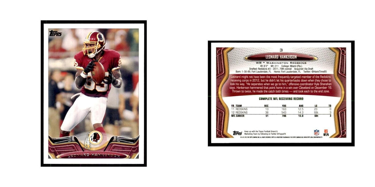 2013 Topps Leonard Hankerson Football Cards #3