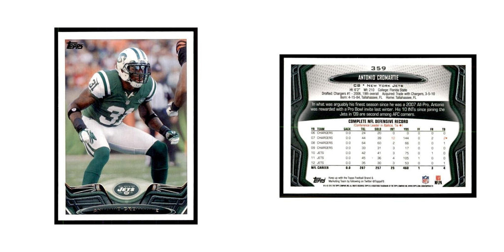 2013 Topps Antonio Cromartie Football Cards #359