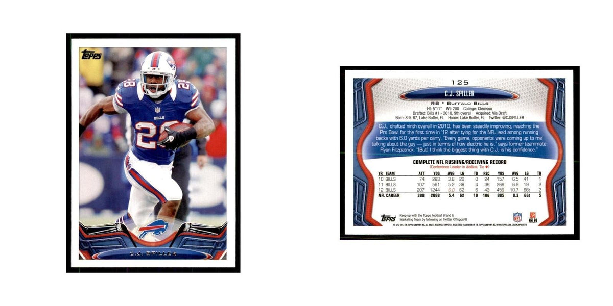 2013 Topps C.J. Spiller Football Cards #125