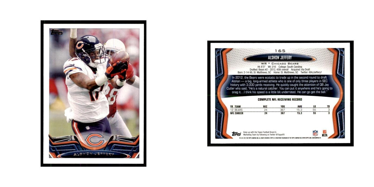 2013 Topps Alshon Jeffery Football Cards #165