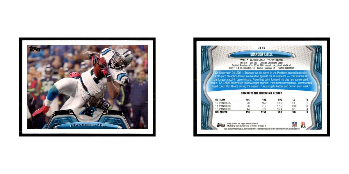 2013 Topps Brandon LaFell Football Cards #38