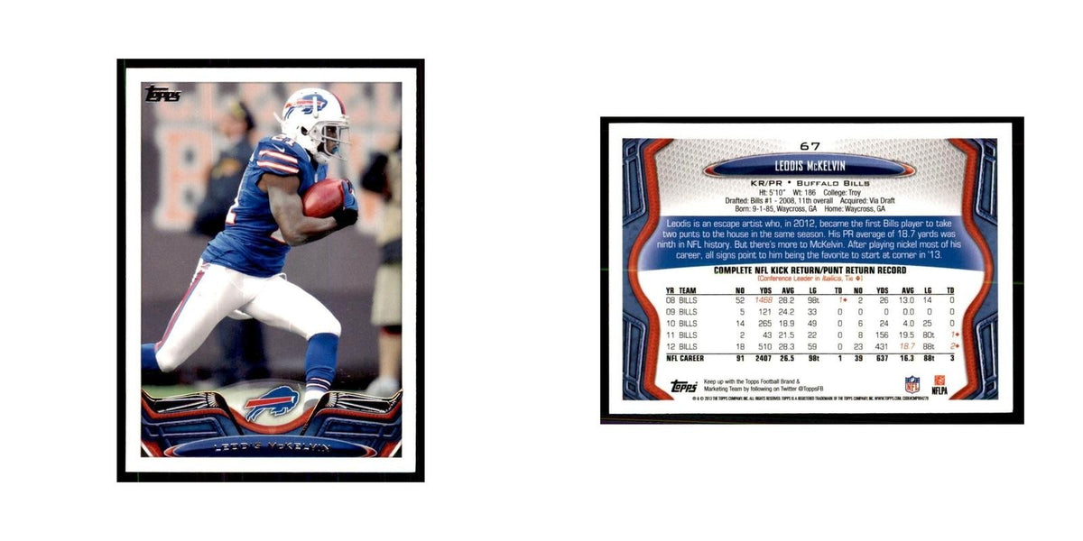 2013 Topps Leodis McKelvin Football Cards #67