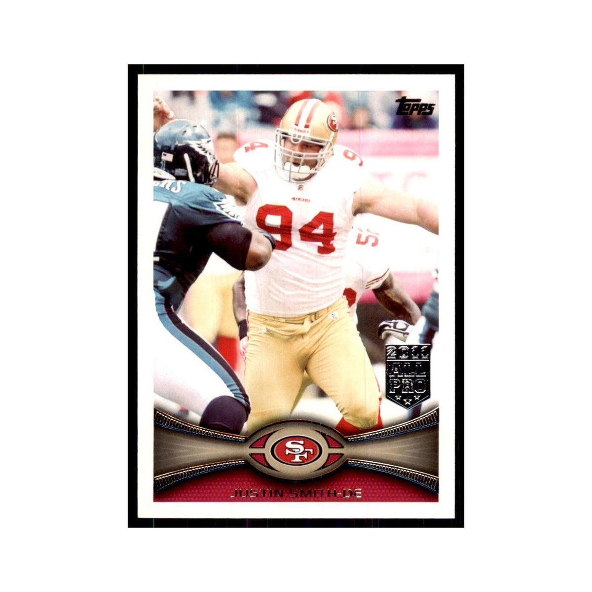 2012 Topps Justin Smith Football Cards #35