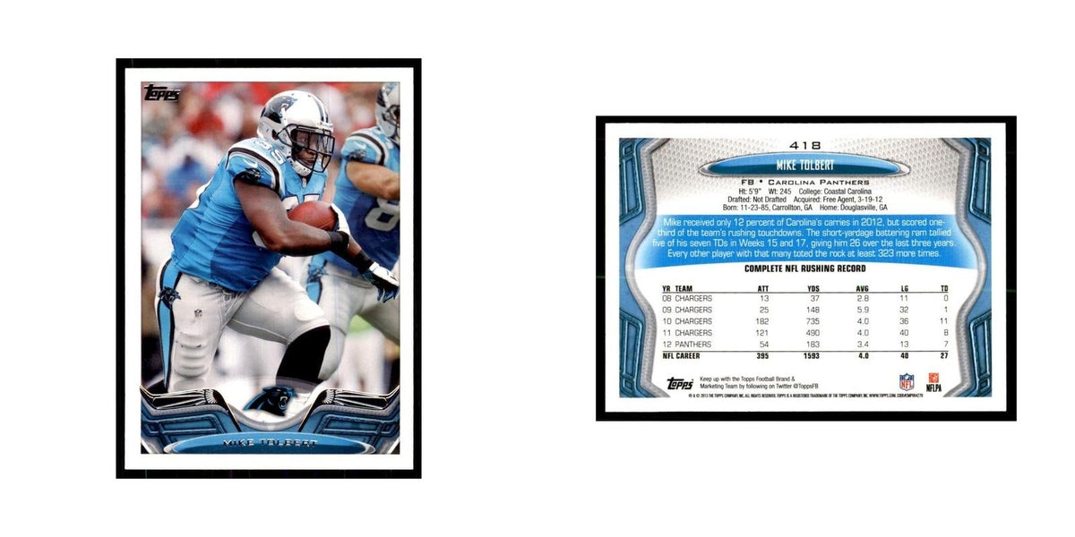 2013 Topps Mike Tolbert Football Cards #418