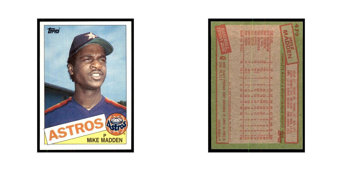 1985 Topps Mike Madden Astros #479