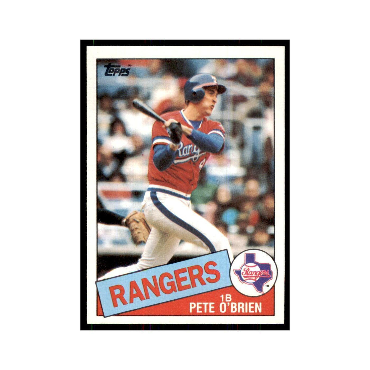 1985 Topps Pete O'Brien Rangers #196
