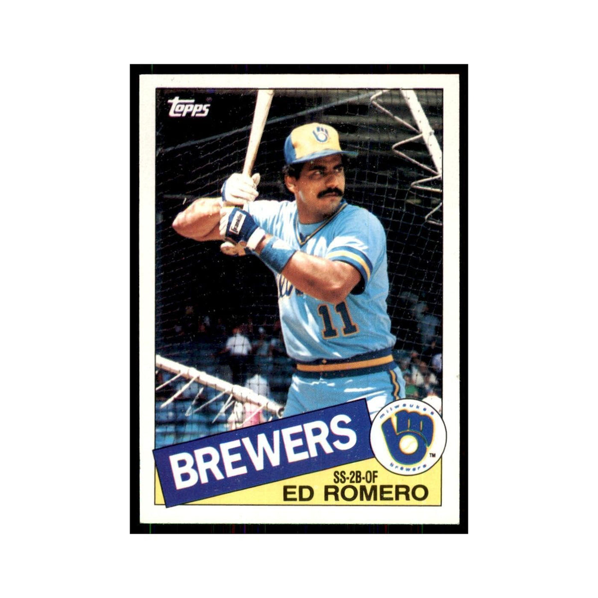 1985 Topps Ed Romero Brewers #498