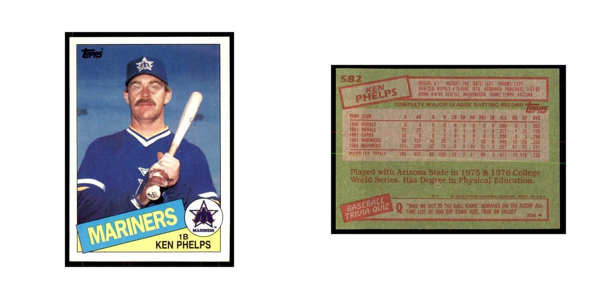 1985 Topps Ken Phelps Mariners #582