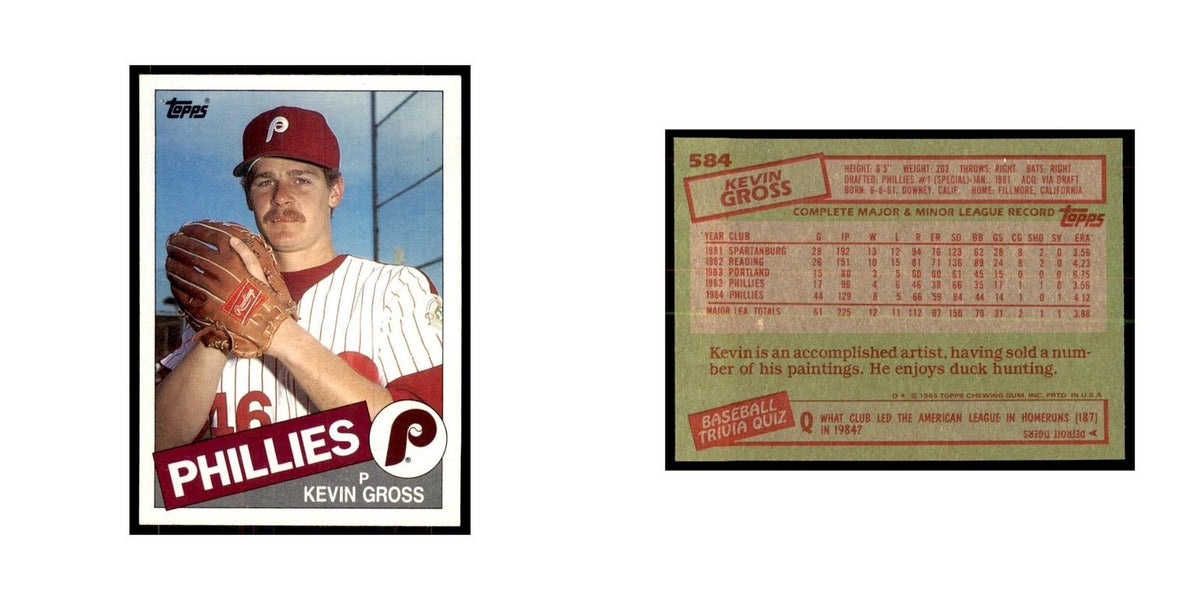 1985 Topps Kevin Gross Phillies #584