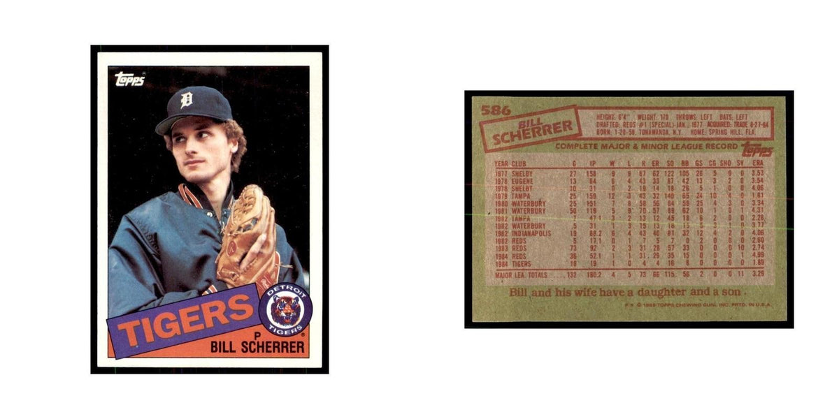 1985 Topps Bill Scherrer Tigers #586
