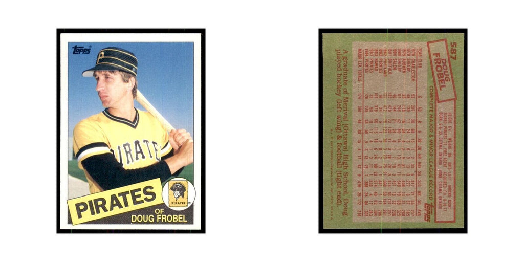 1985 Topps Doug Frobel Pirates #587