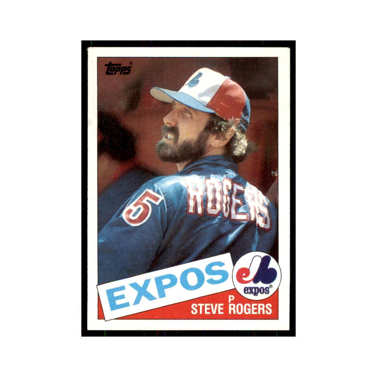 1985 Topps Steve Rogers Montreal Expos #205