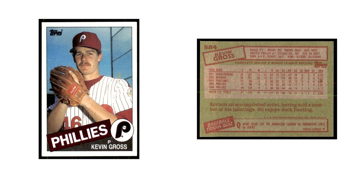 1985 Topps Kevin Gross Phillies #584
