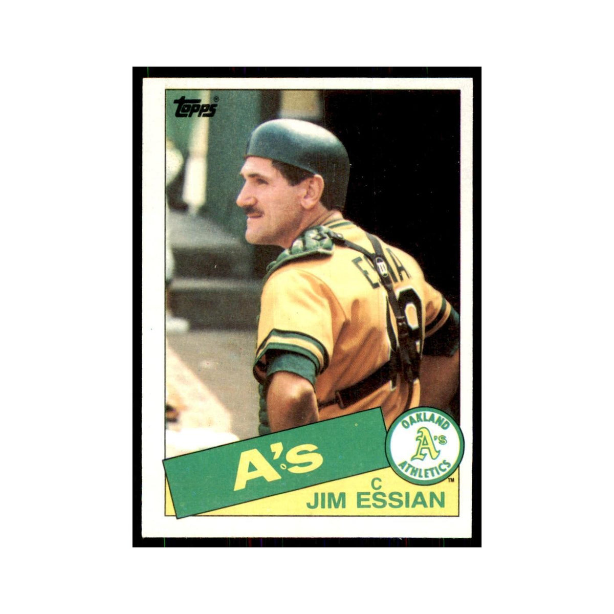 1985 Topps Jim Essian Athletics #472