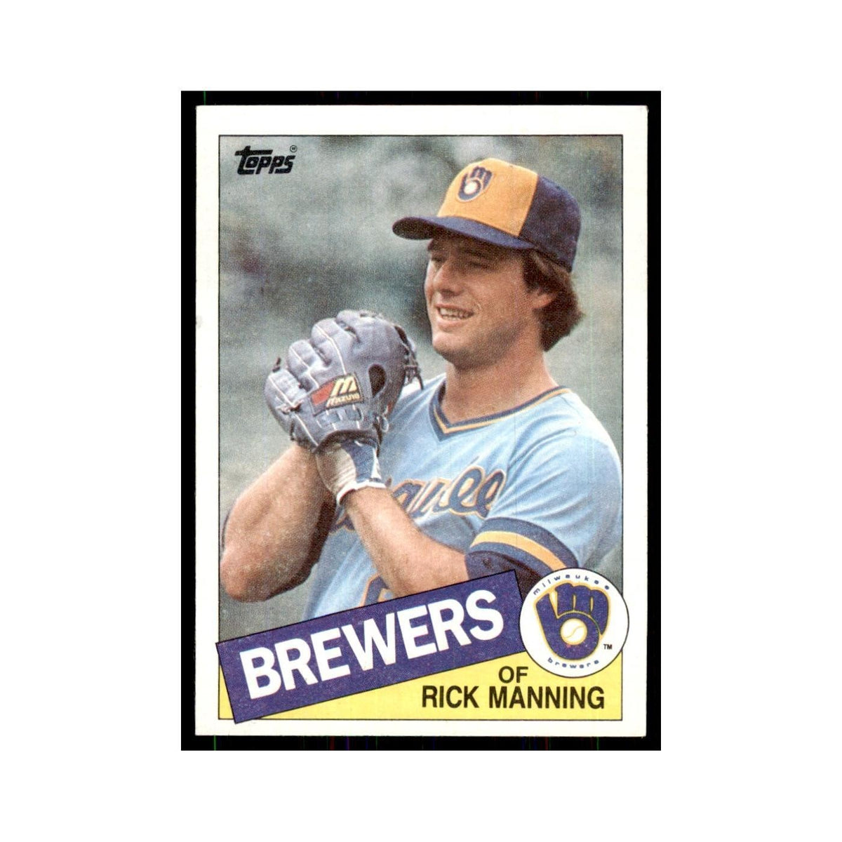 1985 Topps Rick Manning Brewers #603