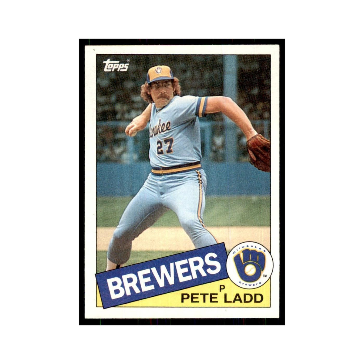 1985 Topps Pete Ladd Brewers #471