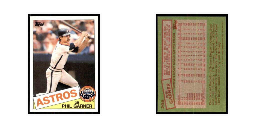 1985 Topps Phil Garner Astros #206