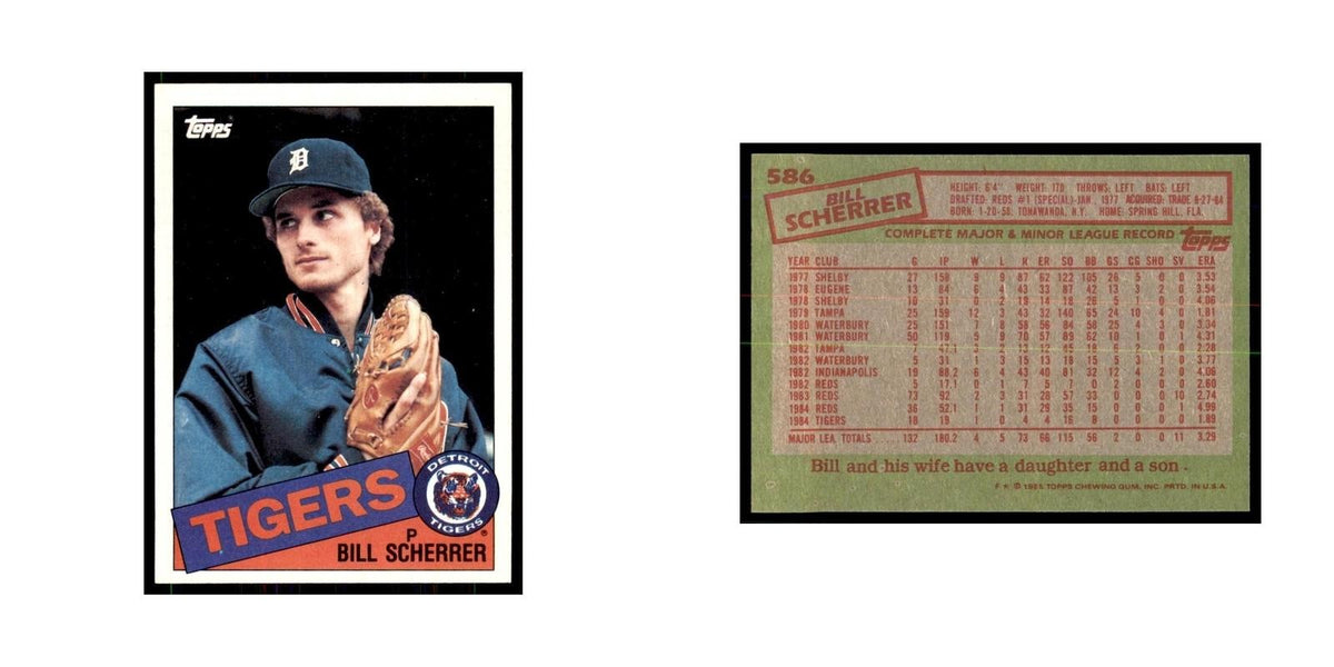 1985 Topps Bill Scherrer Tigers #586