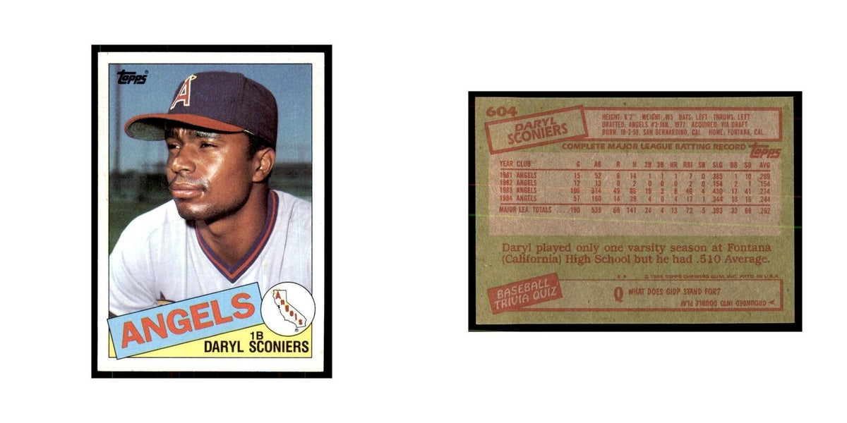 1985 Topps Daryl Sconiers Angels #604