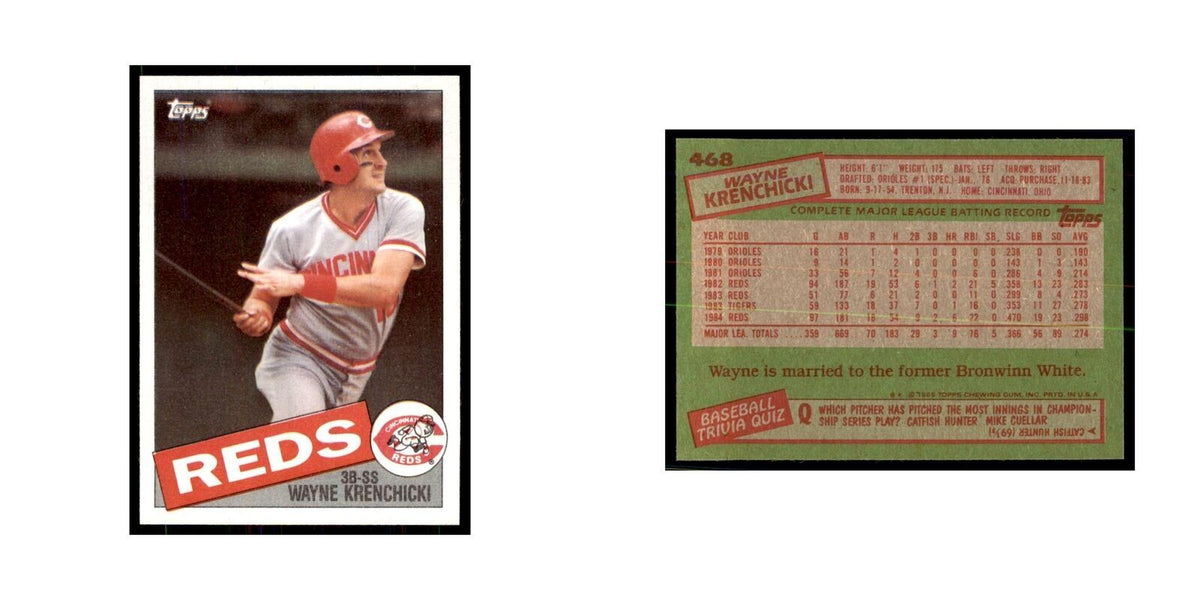 1985 Topps Wayne Krenchicki Reds #468