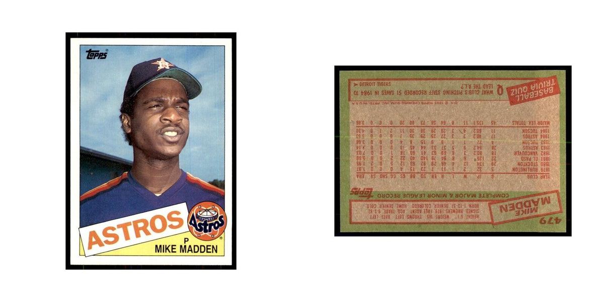 1985 Topps Mike Madden Astros #479