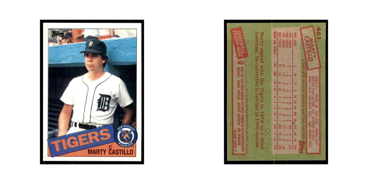1985 Topps Marty Castillo Tigers #461