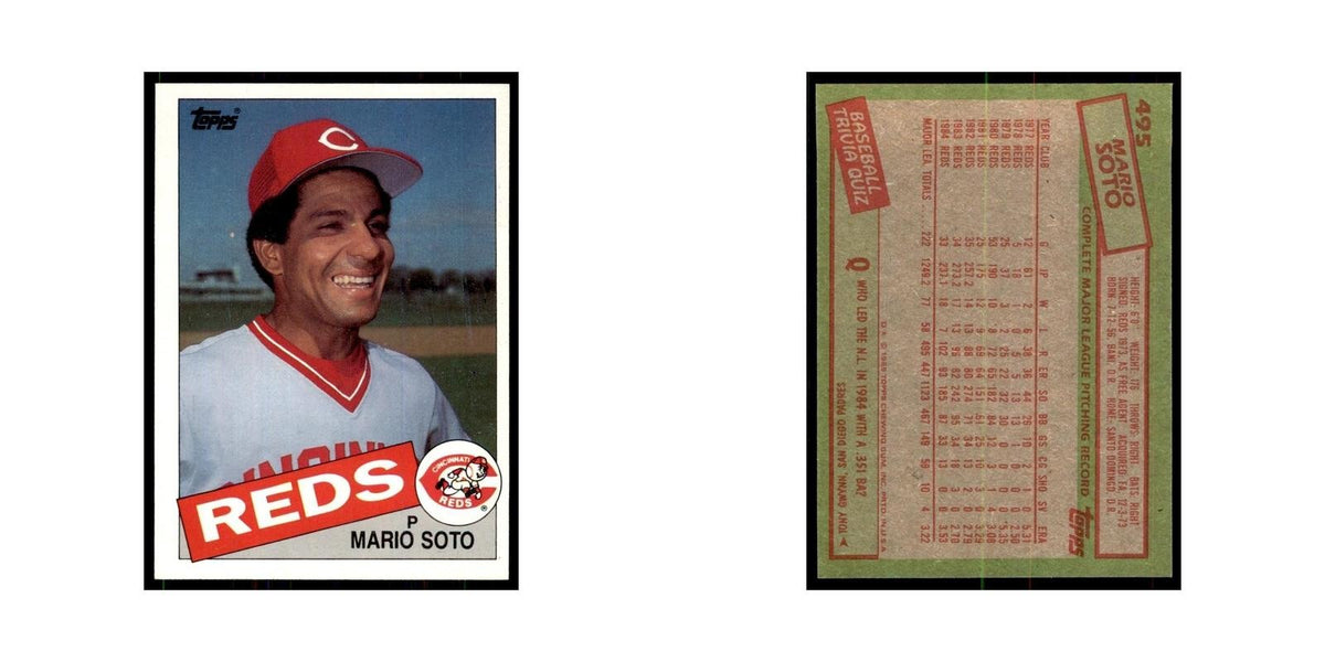 1985 Topps Mario Soto Reds #495