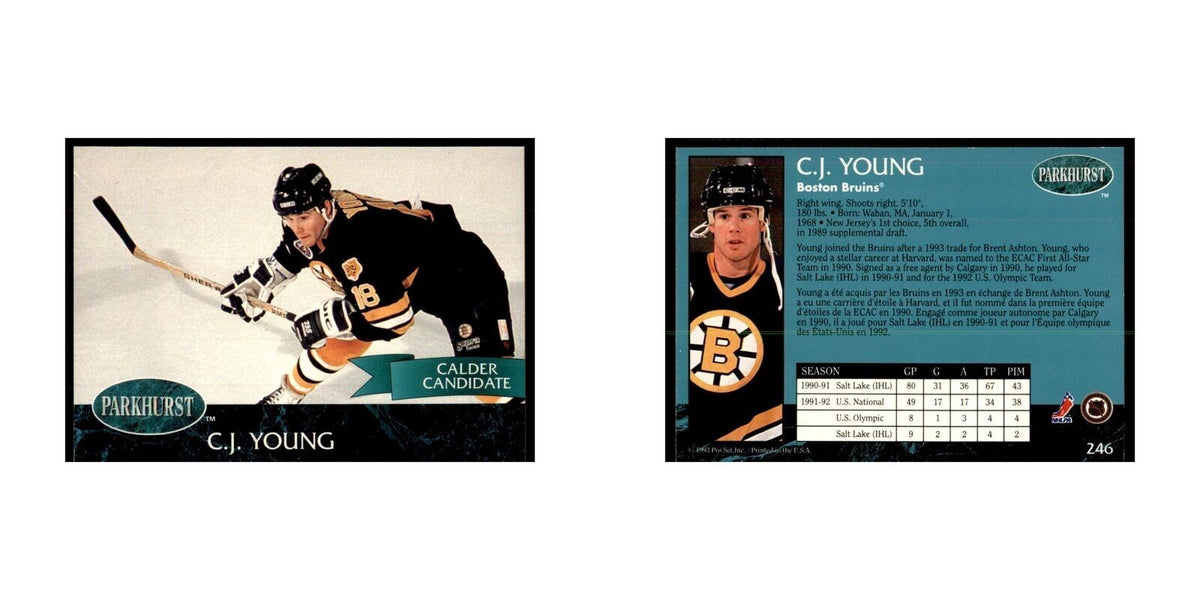 1992 Parkhurst French C.J. Young Hockey Cards #246