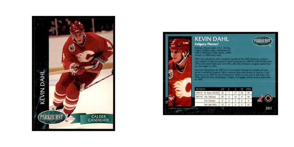 1992 Parkhurst French Kevin Dahl Hockey Cards #261