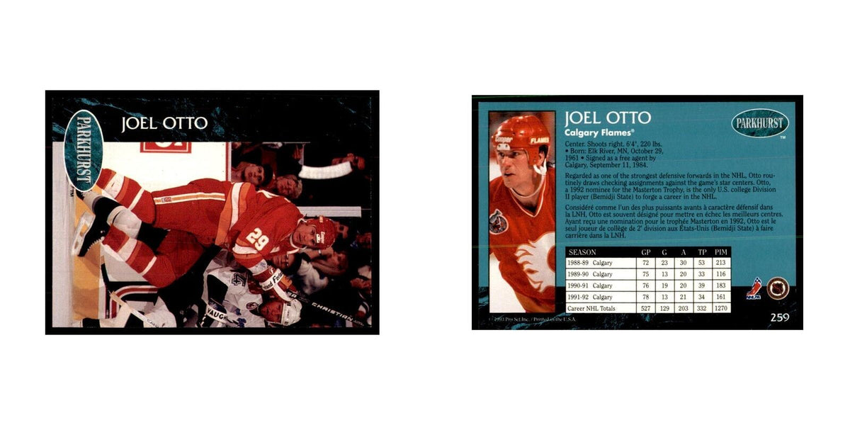 1992 Parkhurst French Joel Otto Hockey Cards #259