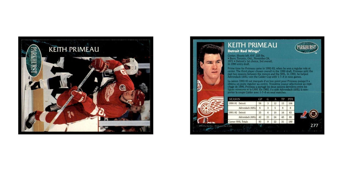 1992 Parkhurst French Keith Primeau Hockey Cards #277