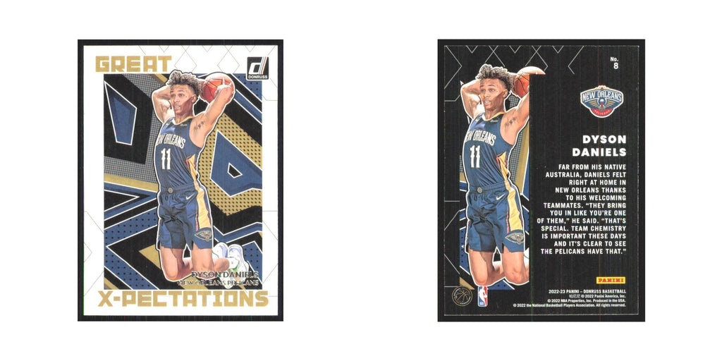 Dyson Daniels 2022 Panini Donruss #8 New Orleans Pelicans Basketball Card NM