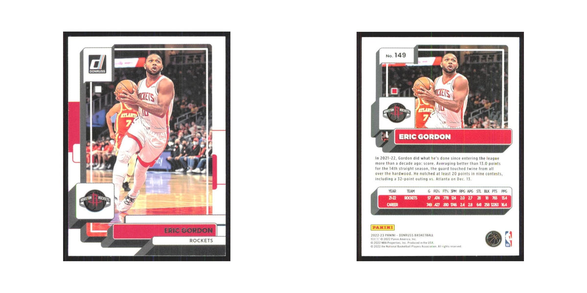 Eric Gordon 2022 Panini Donruss #149 Houston Rockets Basketball Card NM
