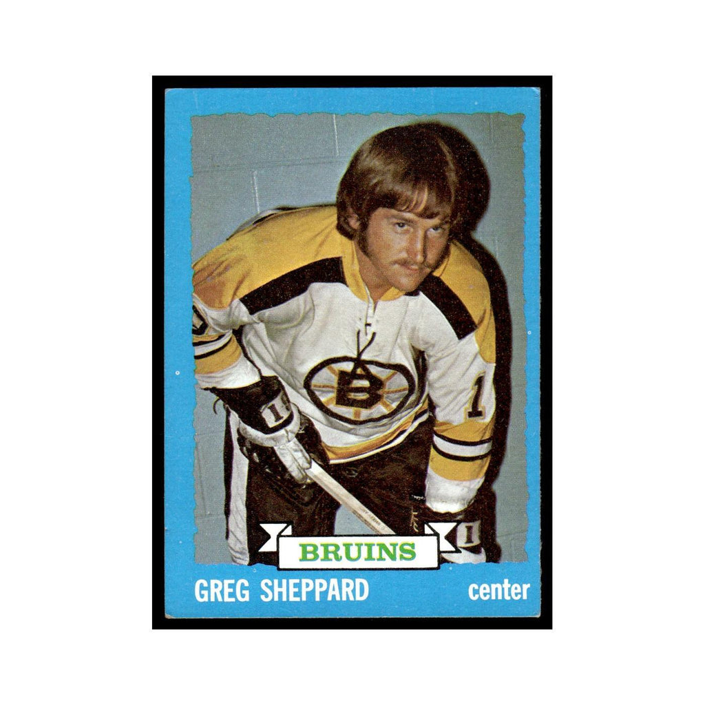 Gregg Sheppard 1973 Topps (Damaged) #8 Boston Bruins Hockey Card Poor