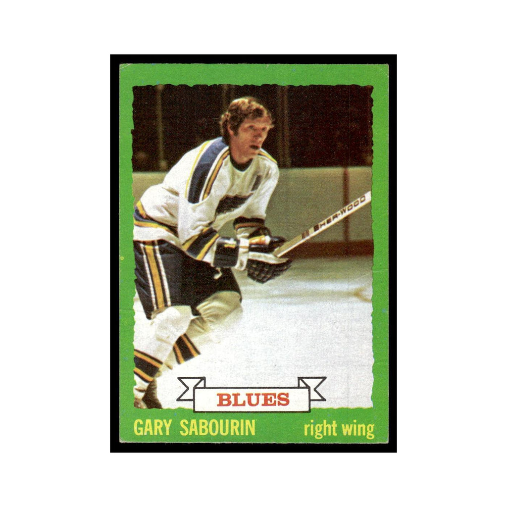 Gary Sabourin 1973 Topps (Damaged) #184 St. Louis Blues Hockey Card Poor