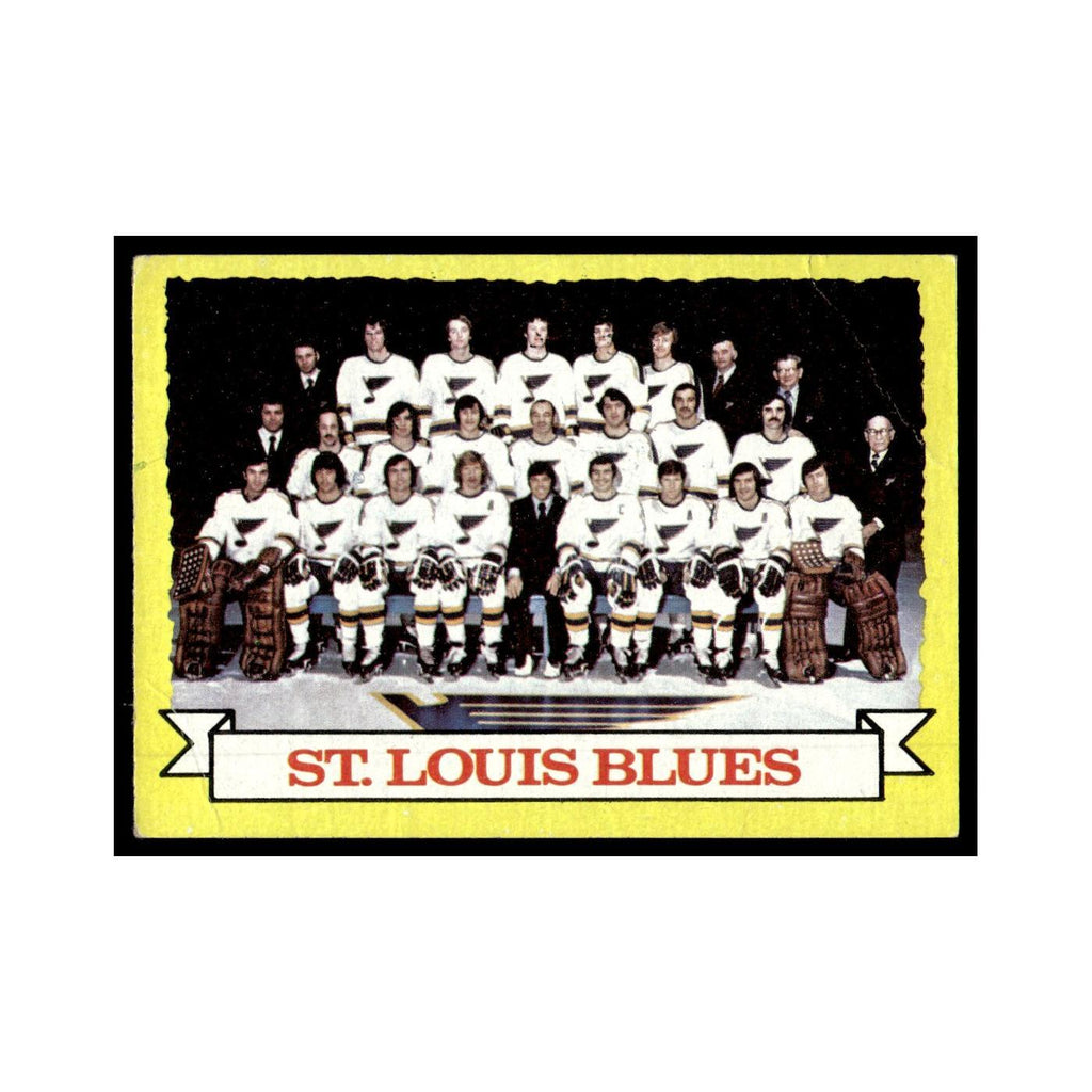 Blues Team 1973 Topps (Damaged) #105 Hockey Card Poor