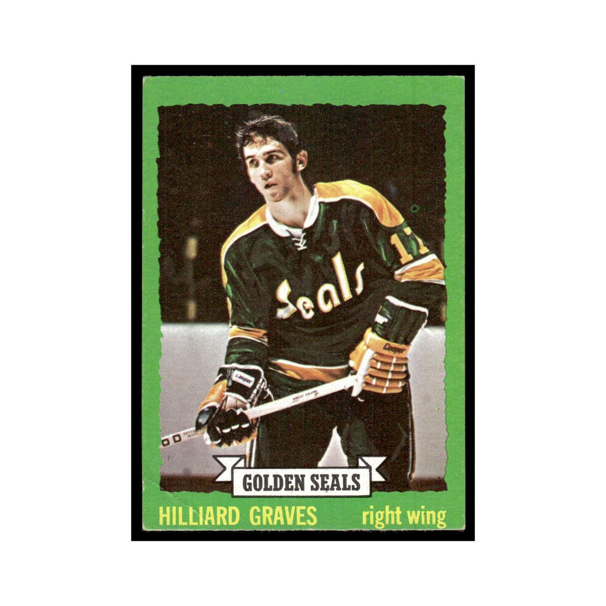 Hilliard Graves Rookie 1973 Topps (Damaged) #110 California Golden Seals Poor