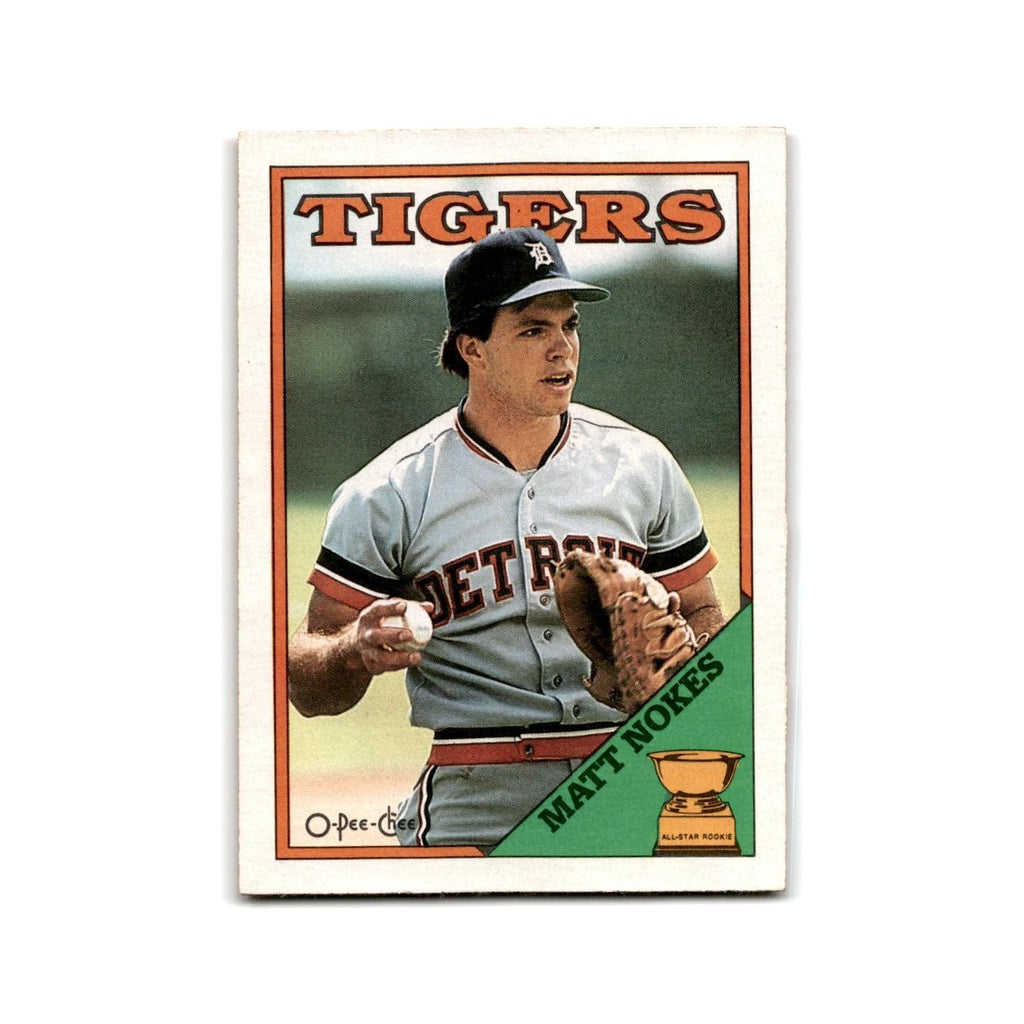 Matt Nokes 1988 O-Pee-Chee #266 Detroit Tigers Baseball Card NM