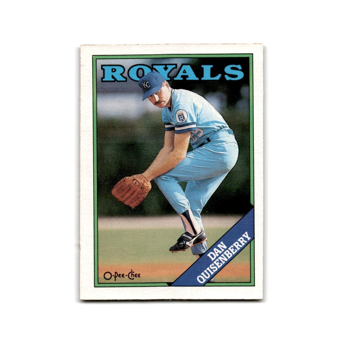 Dan Quisenberry 1988 O-Pee-Chee #195 Kansas City Royals Baseball Card NM