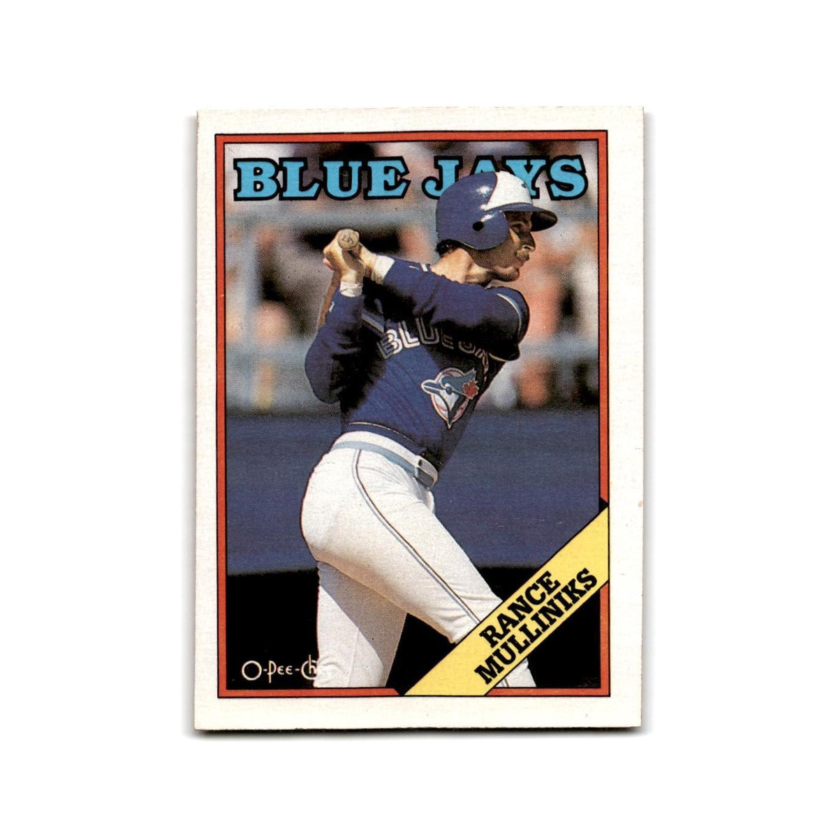 Rance Mulliniks 1988 O-Pee-Chee #167 Toronto Blue Jays Baseball Card NM