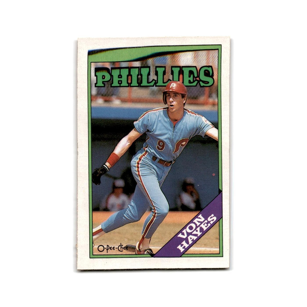 Von Hayes 1988 O-Pee-Chee #215 Philadelphia Phillies Baseball Card NM