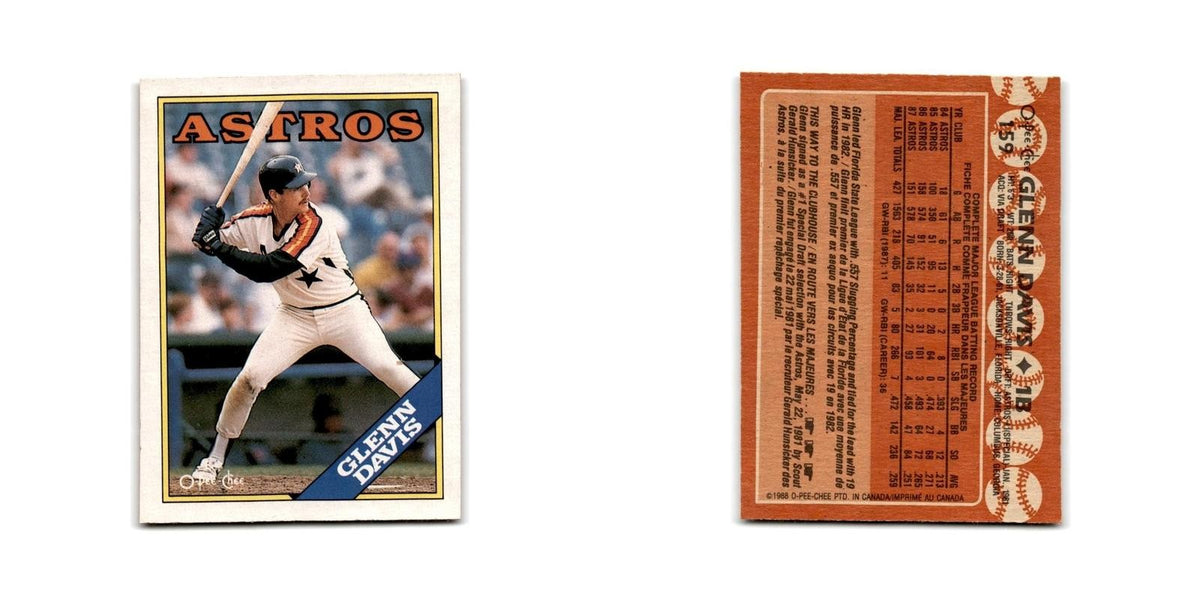 Glenn Davis 1988 O-Pee-Chee #159 Houston Astros Baseball Card NM