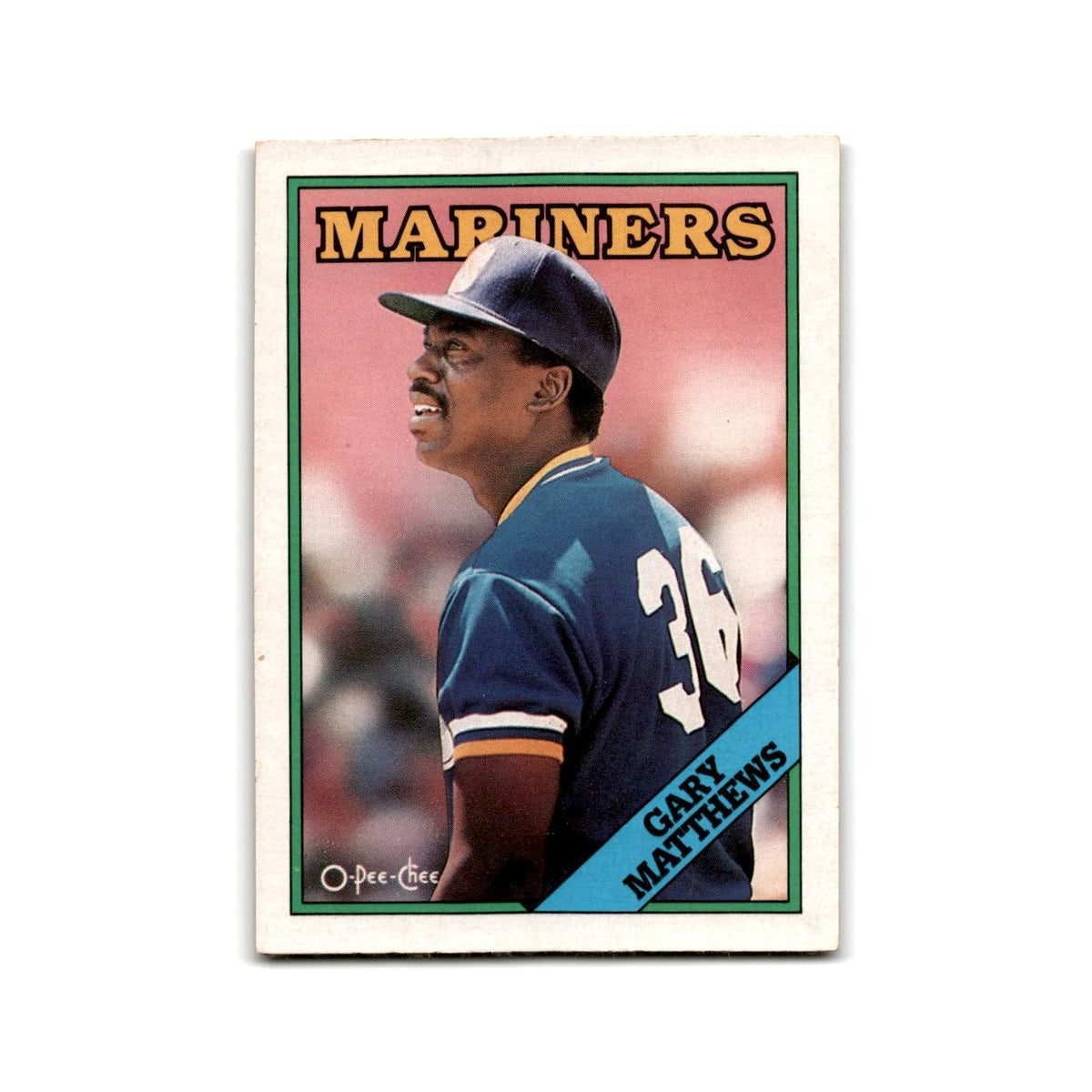 Gary Matthews 1988 O-Pee-Chee #156 Seattle Mariners Baseball Card NM