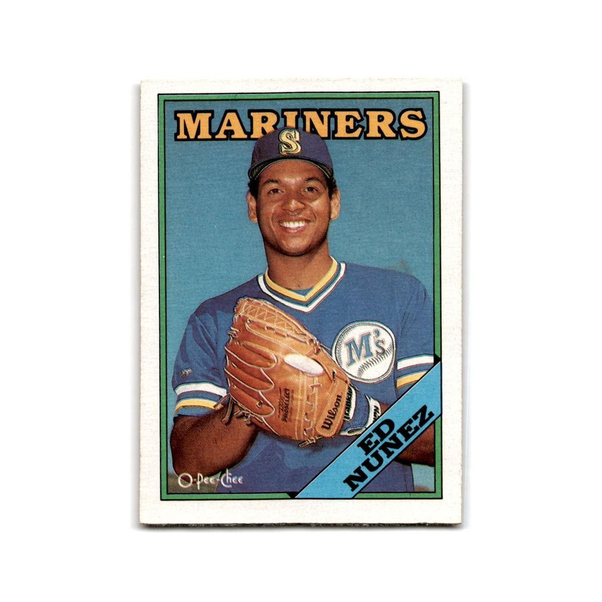 Edwin Nunez 1988 O-Pee-Chee #258 Seattle Mariners Baseball Card NM