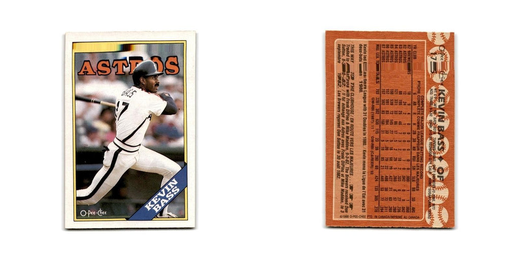 Kevin Bass 1988 O-Pee-Chee #175 Houston Astros Baseball Card NM