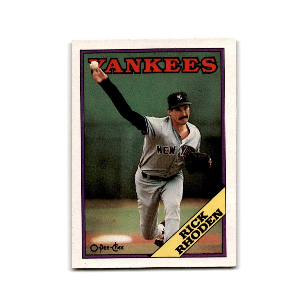 Rick Rhoden 1988 O-Pee-Chee #185 New York Yankees Baseball Card NM