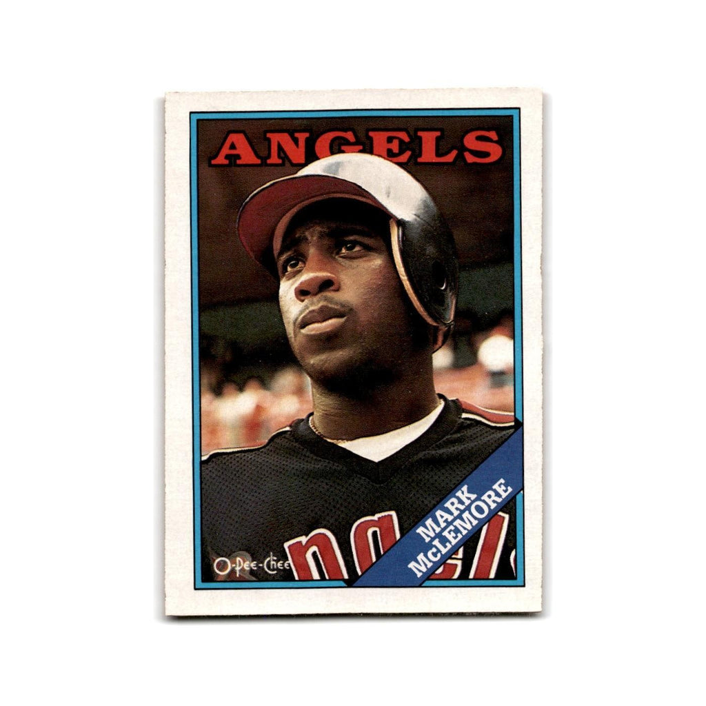 Mark McLemore 1988 O-Pee-Chee #162 California Angels Baseball Card NM