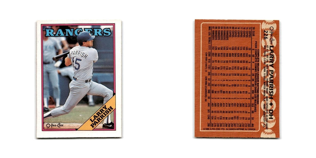 Larry Parrish 1988 O-Pee-Chee #226 Texas Rangers Baseball Card NM