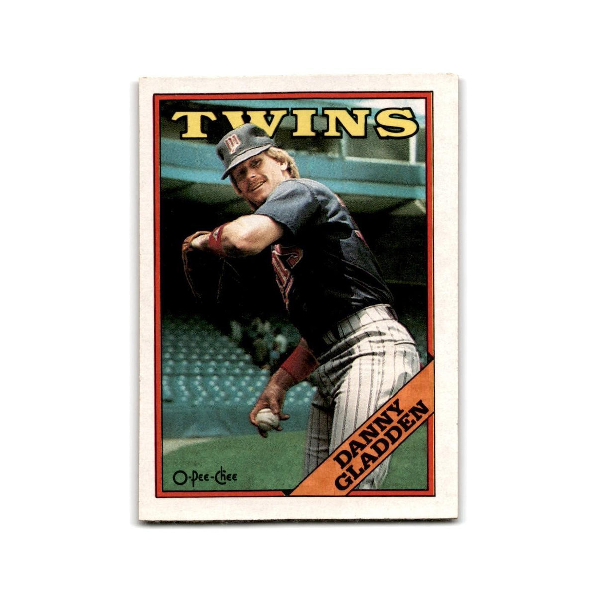 Danny Gladden 1988 O-Pee-Chee #206 Minnesota Twins Baseball Card NM